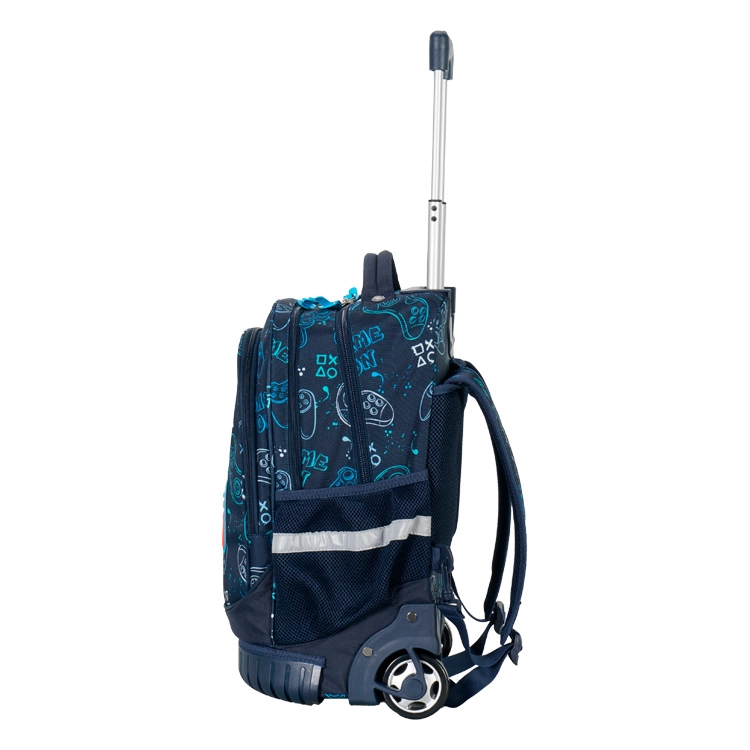 Mochila Escolar Elf 2026 2 Divisiones Azul con Carro Art.I6467B